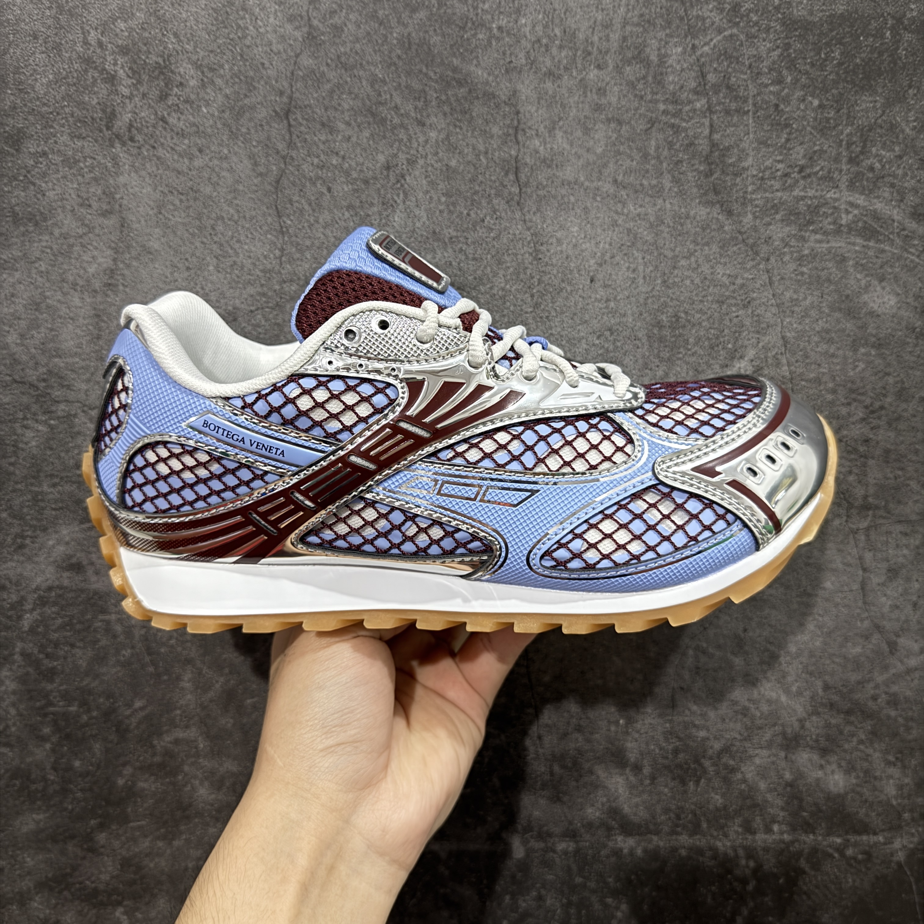 Bottega Veneta Orbit Sneaker Blue Violet